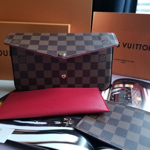 LOUIS VUITTON  Felicie Damier ebene - Picture 9 of 16
